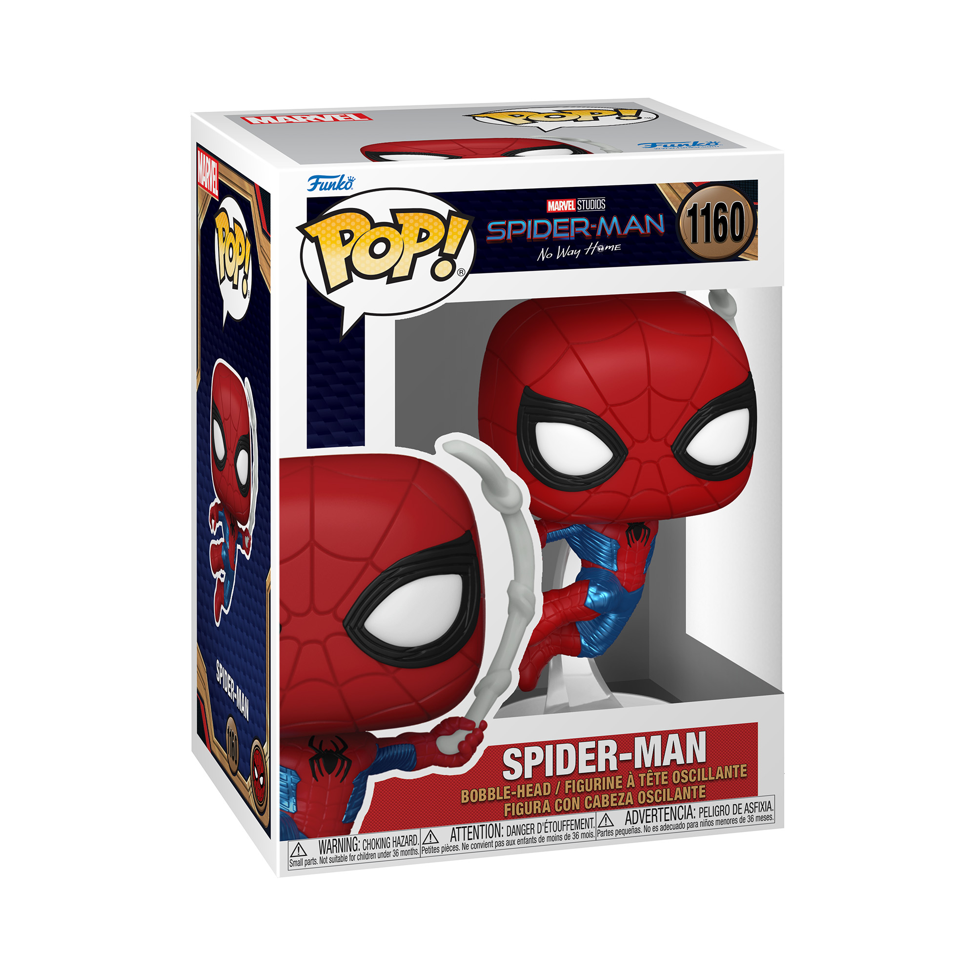 In-box look at Pop! Spider-Man from Spider-Man: No Way Home.